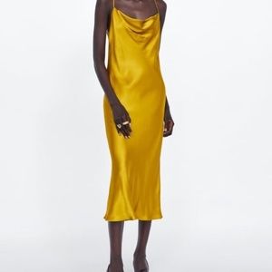 ZARA silk slip dress!!!